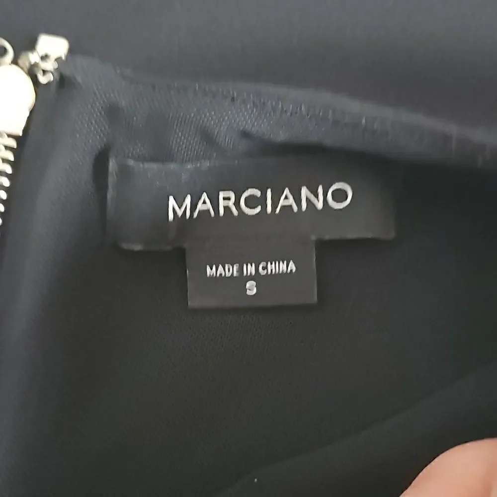 Marciano Ladies Bodycon Cut Out Midi Dress Small Black - Picture 8 of 16